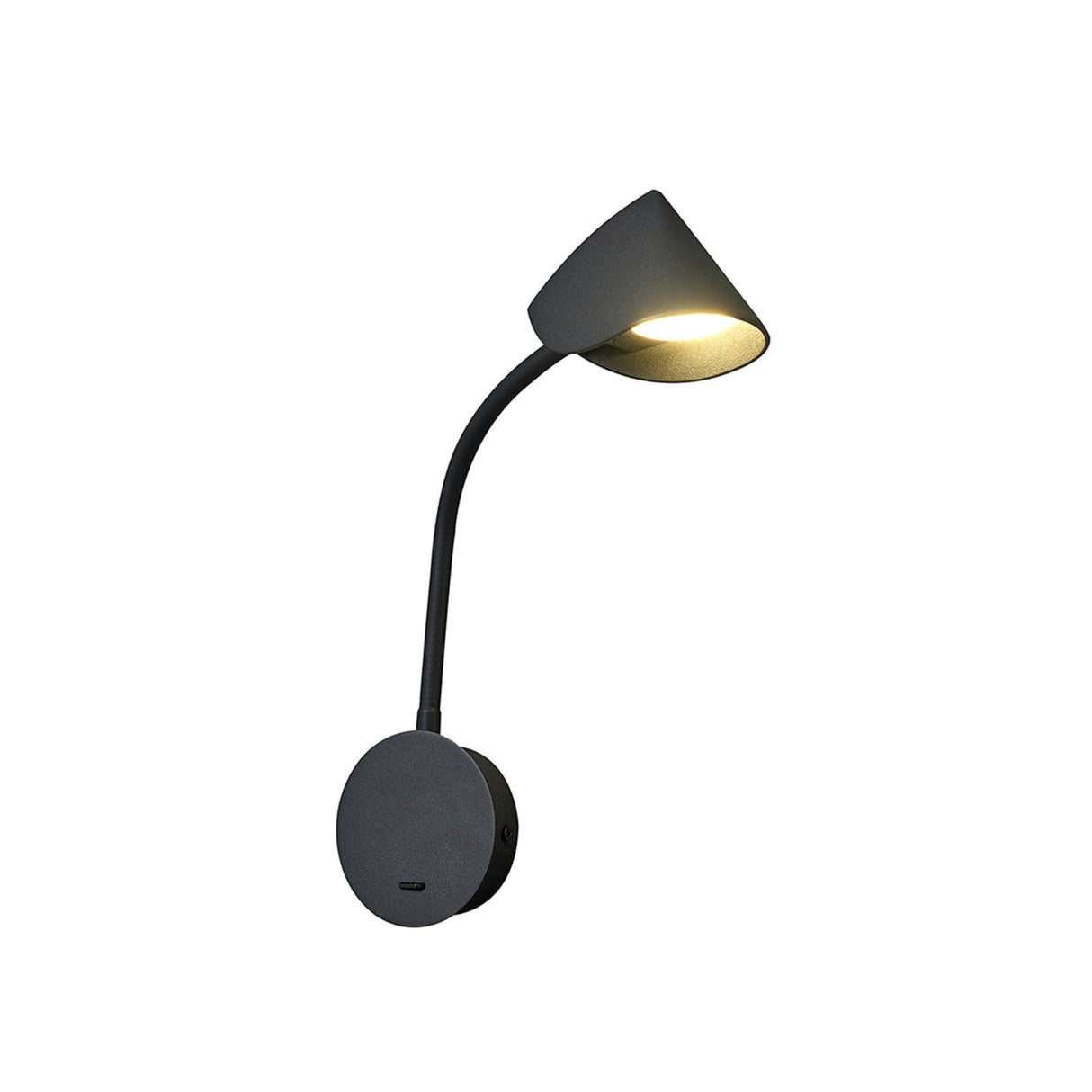 Goa LED Wall Light With Switch 7W 3000K - Black