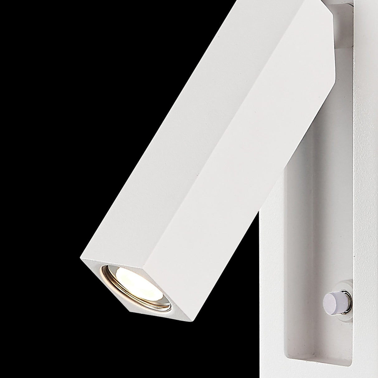 Gokova LED Single Spotlight With Switch - Sand White