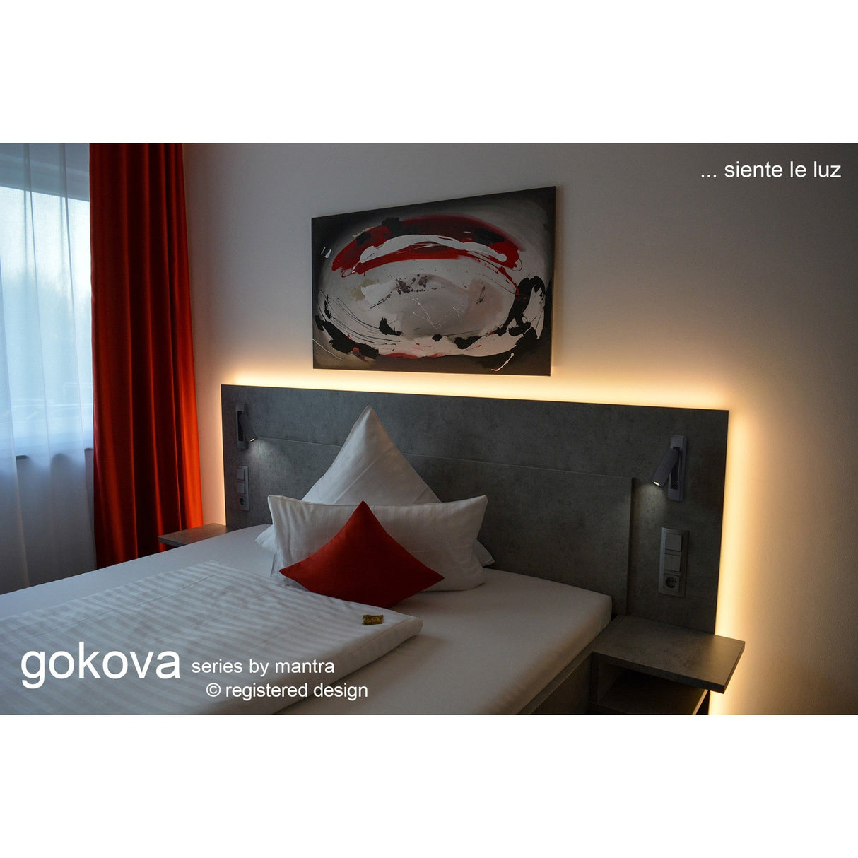 Gokova LED Single Spotlight With Switch - Sand Black