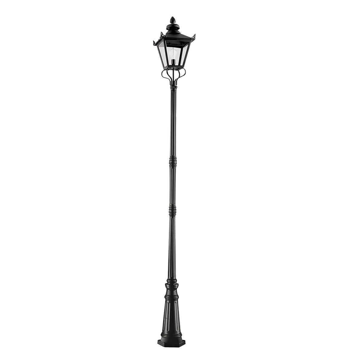 Grampian 1 Light Lamp Post - Black