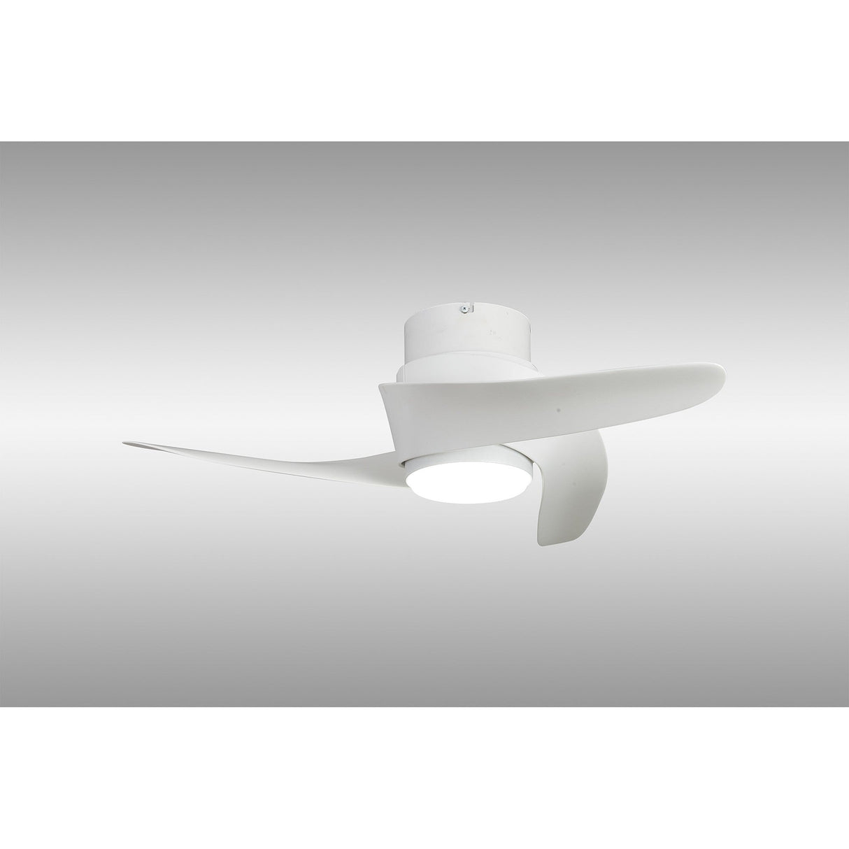 Groenland XS CCT Dimmable LED Ceiling Fan Light With Remote Control - White