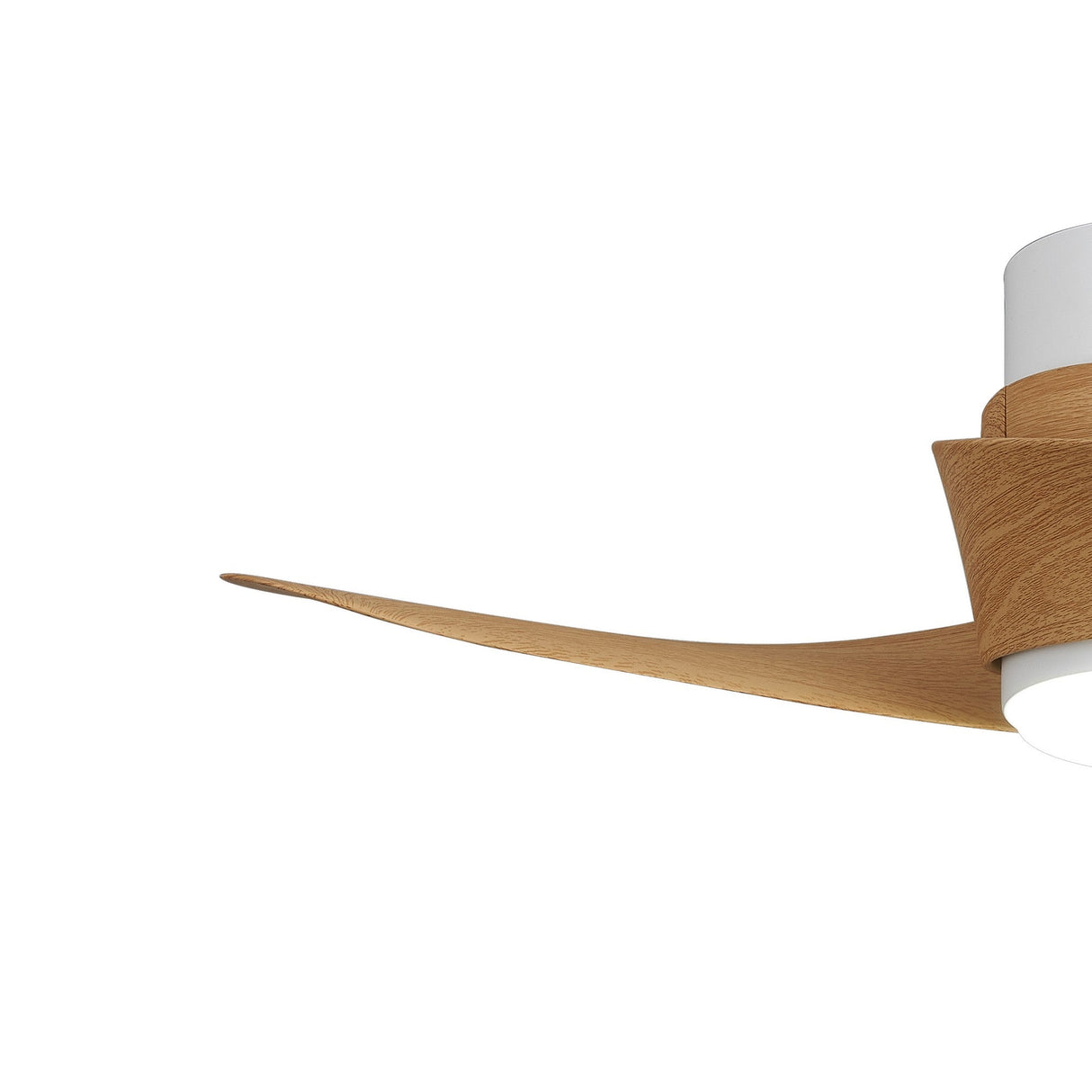 Groenland XS CCT Dimmable LED Ceiling Fan Light With Remote Control - Brown/White