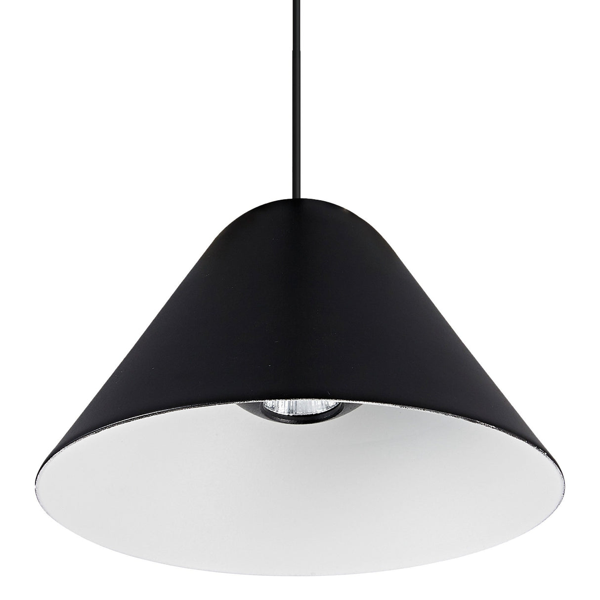 Gruissan 12.3cm Cone LED Pendant Light 5W 3000K - Black & White
