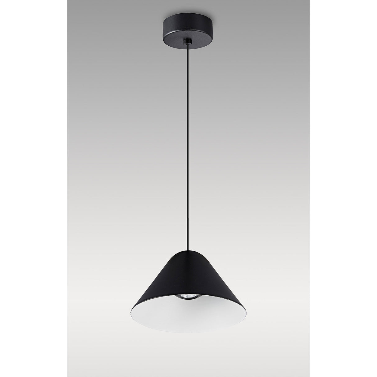 Gruissan 12.3cm Cone LED Pendant Light 5W 3000K - Black & White