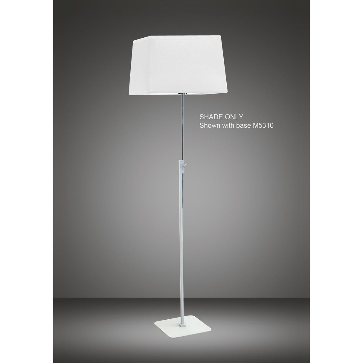 Habana Square Floor Lamp Lampshade - White, 35.5/35.5cm x 25cm