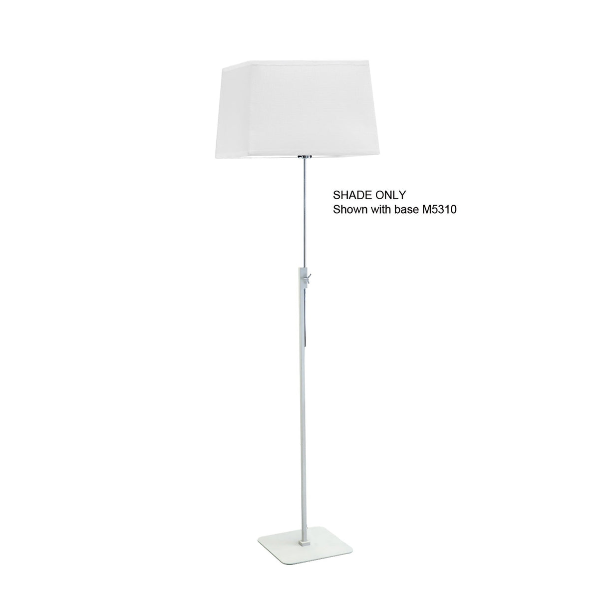 Habana Square Floor Lamp Lampshade - White, 35.5/35.5cm x 25cm