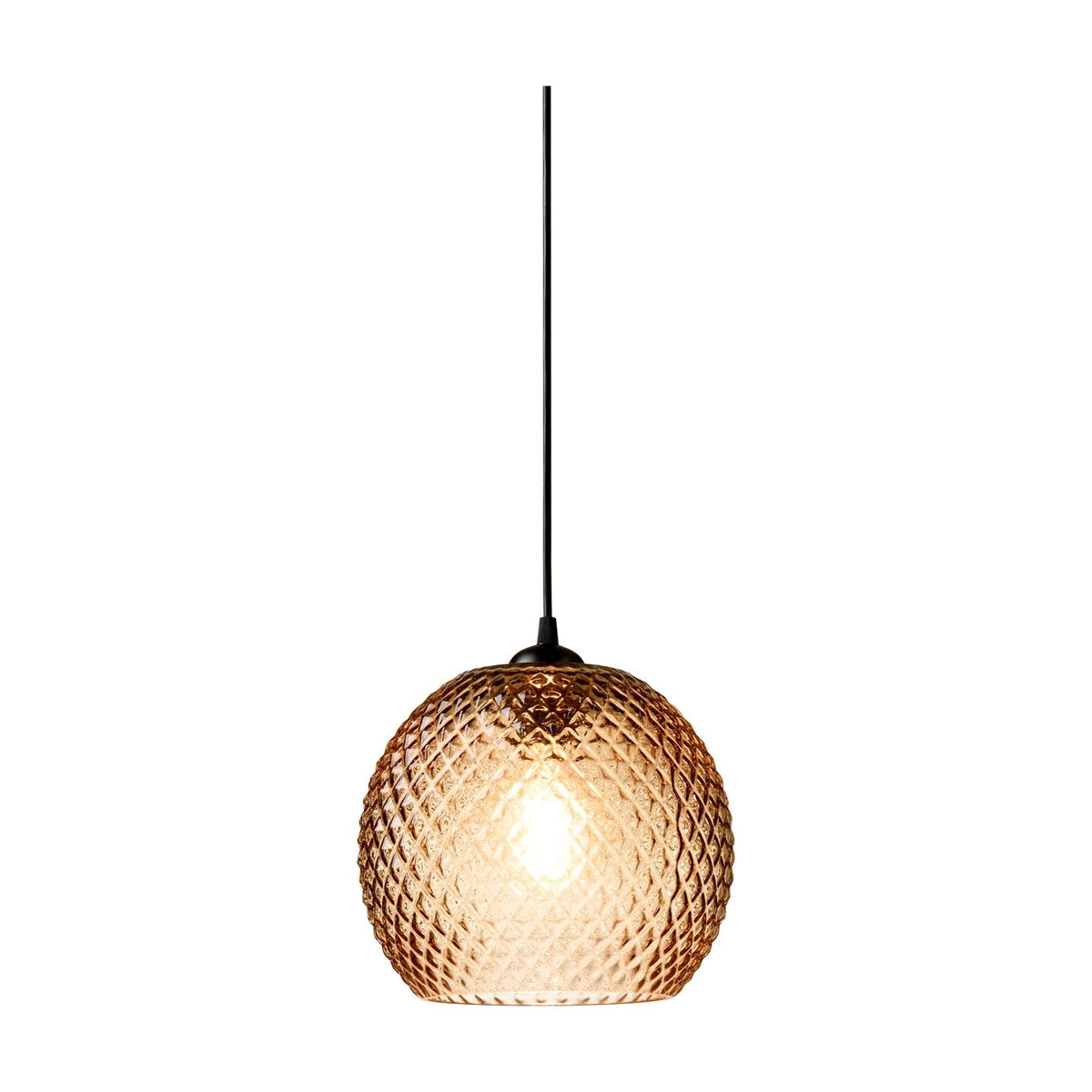 Nobb Ball Pendant Light 22cm - Amber