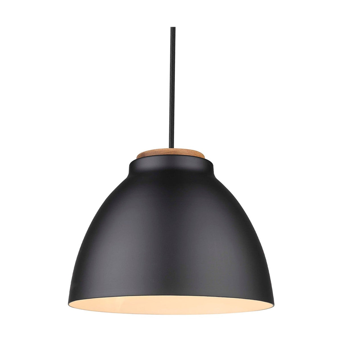 Nivå Level Pendant Light 24cm - Black & Wood