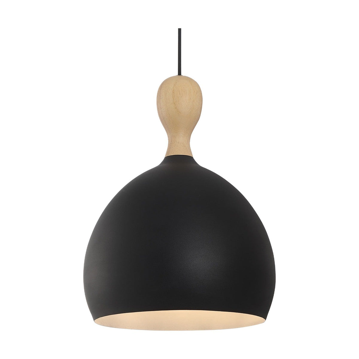 Dueodde Pendant Light 30cm - Wood & Black