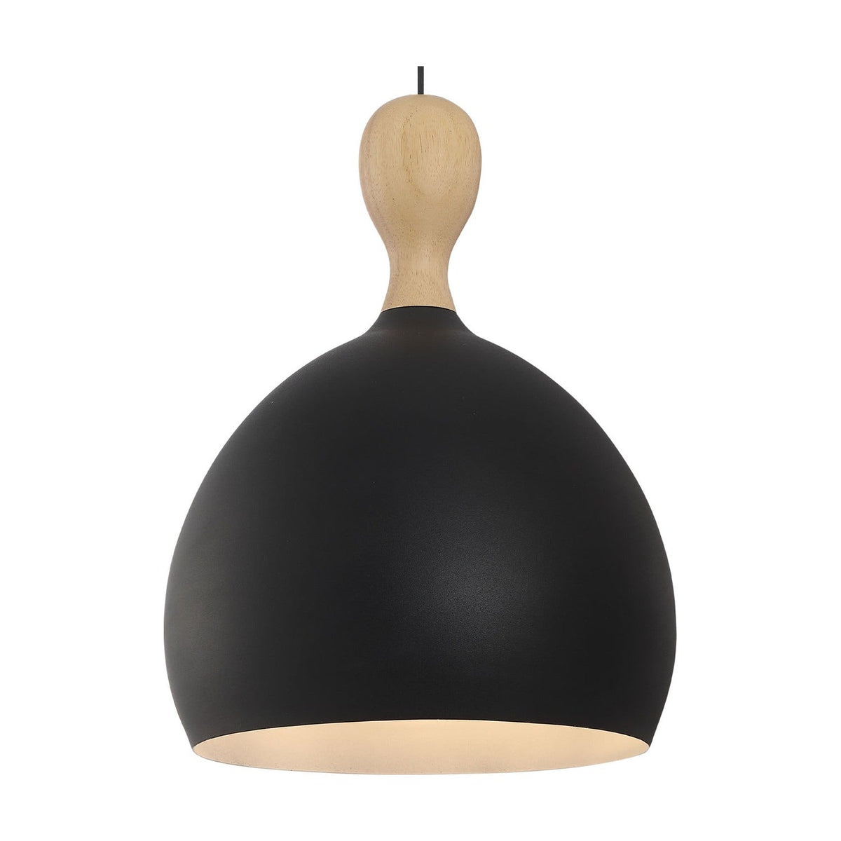 Dueodde Pendant Light 39cm - Wood & Black