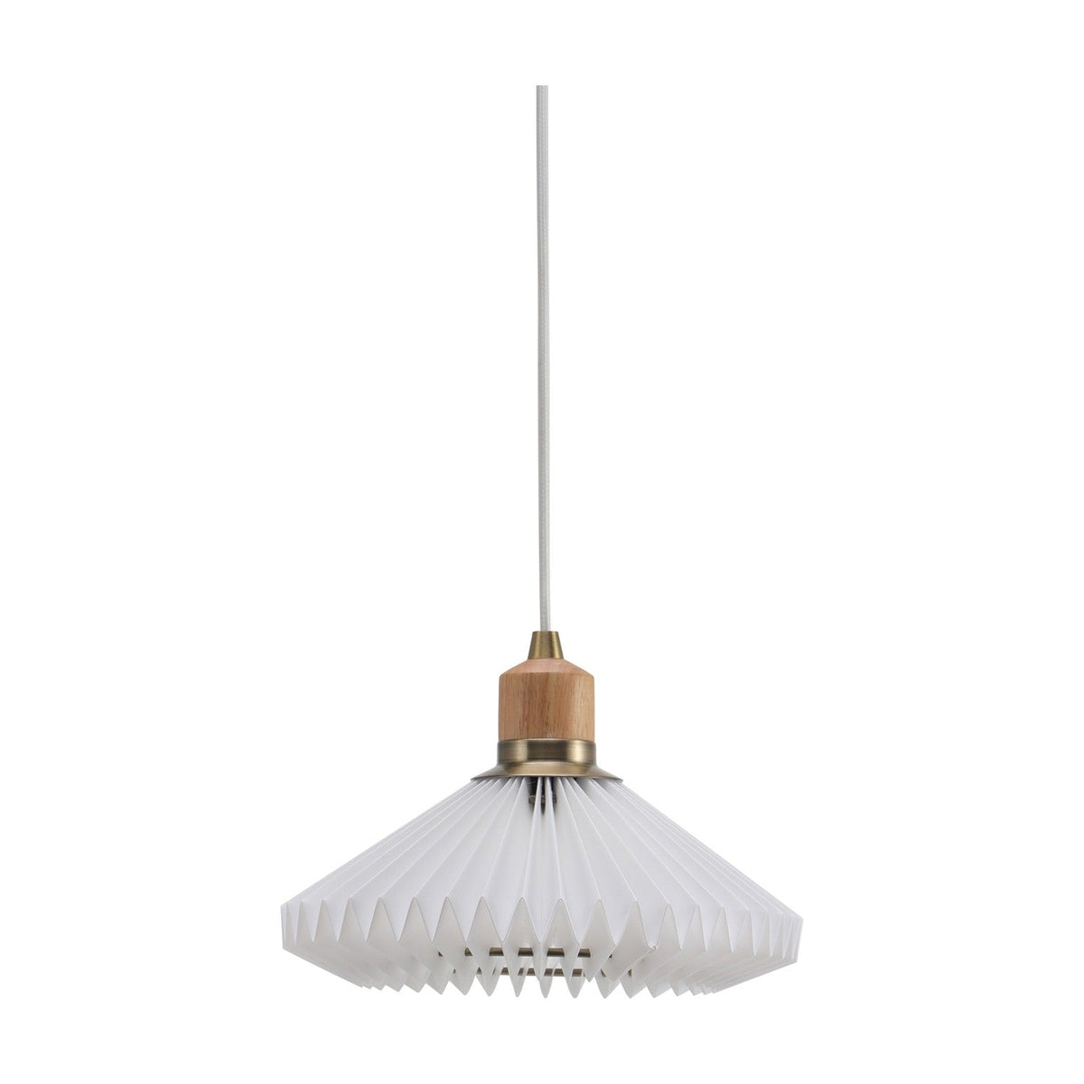 Paris Clean White Cable Pendant Light 24cm - White