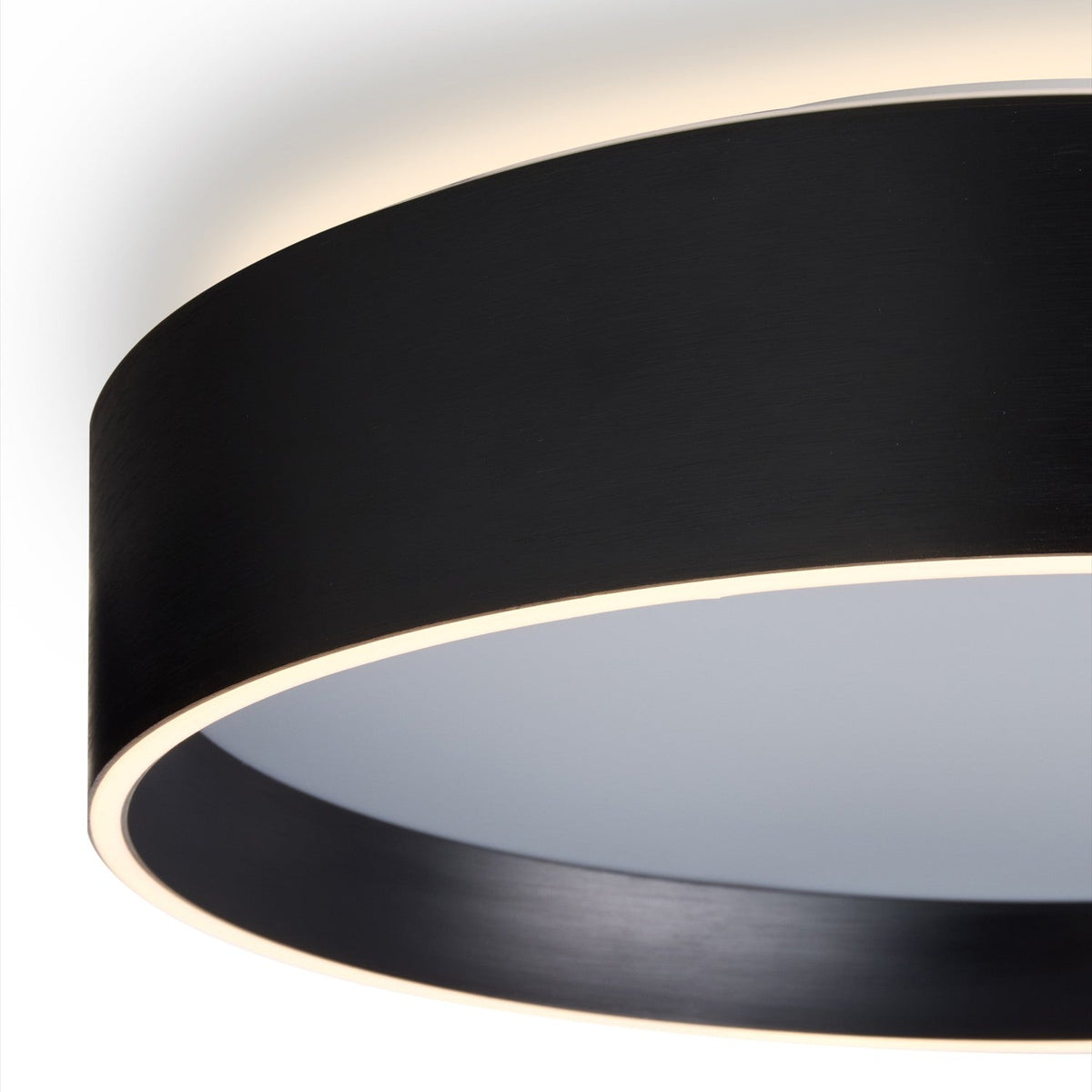 Universal LED 3 Light Flush Ceiling Light 42cm 40W - Black