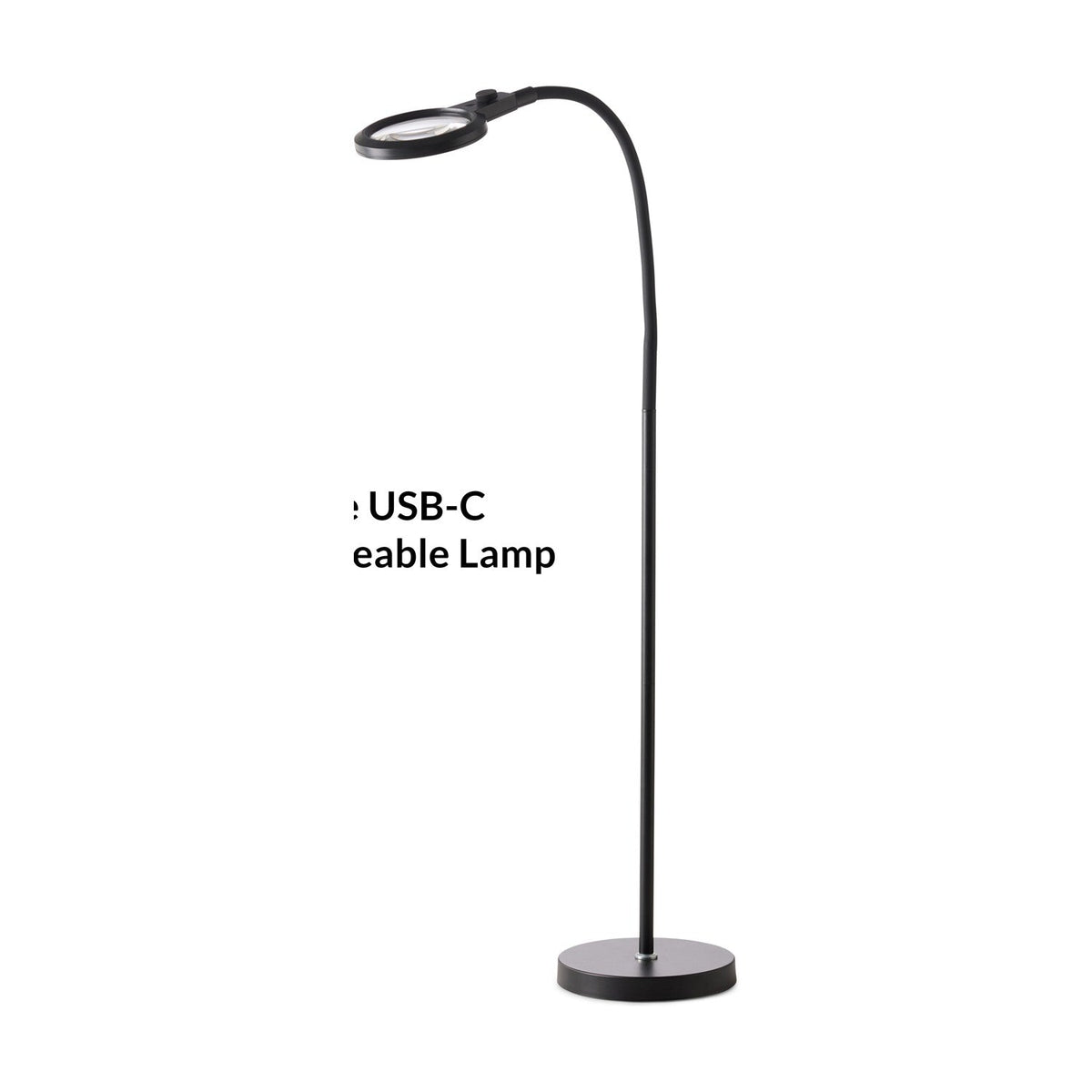Magni Floor Portable Superflex Charge Table Lamp - Black