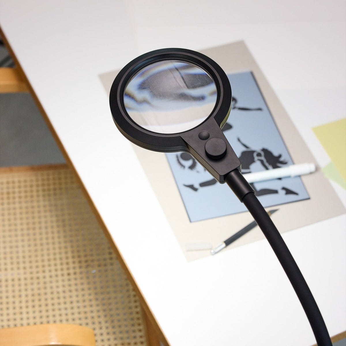 Magni Floor Portable Superflex Charge Table Lamp - Black