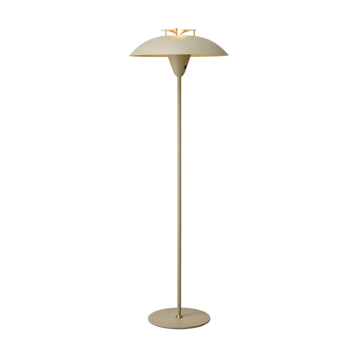 Stepp Floor Lamp - Sand & Antique Brass