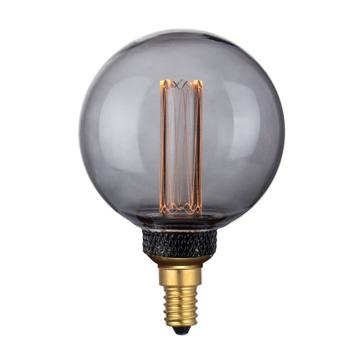 Colors LED Mini Globe E14 Dimmable Memory Bulb - Smoke