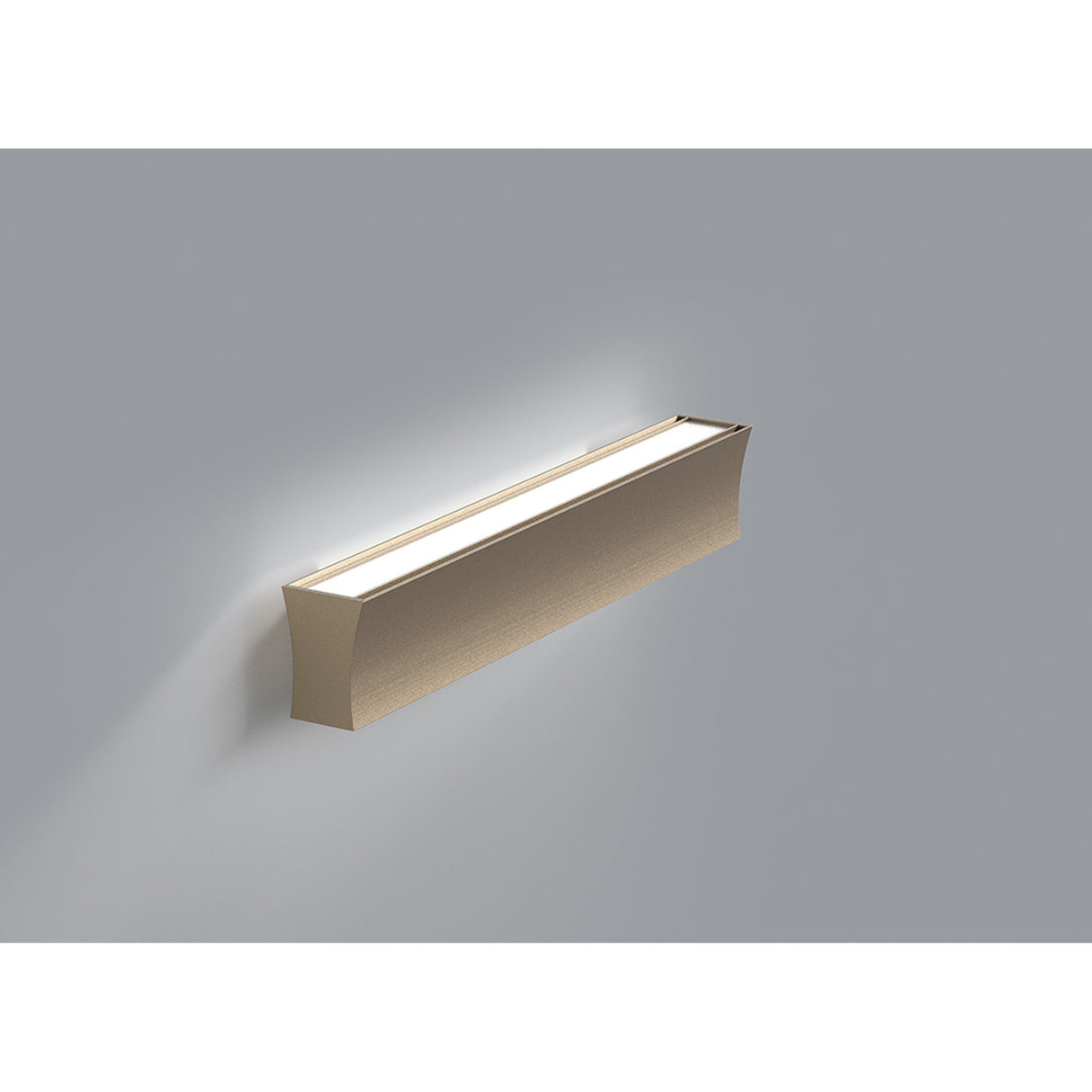 Hanok 41cm Linear LED Wall Light 14W 3000K - Sand Brown