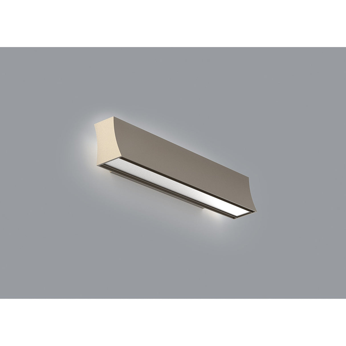 Hanok 41cm Linear LED Wall Light 14W 3000K - Sand Brown