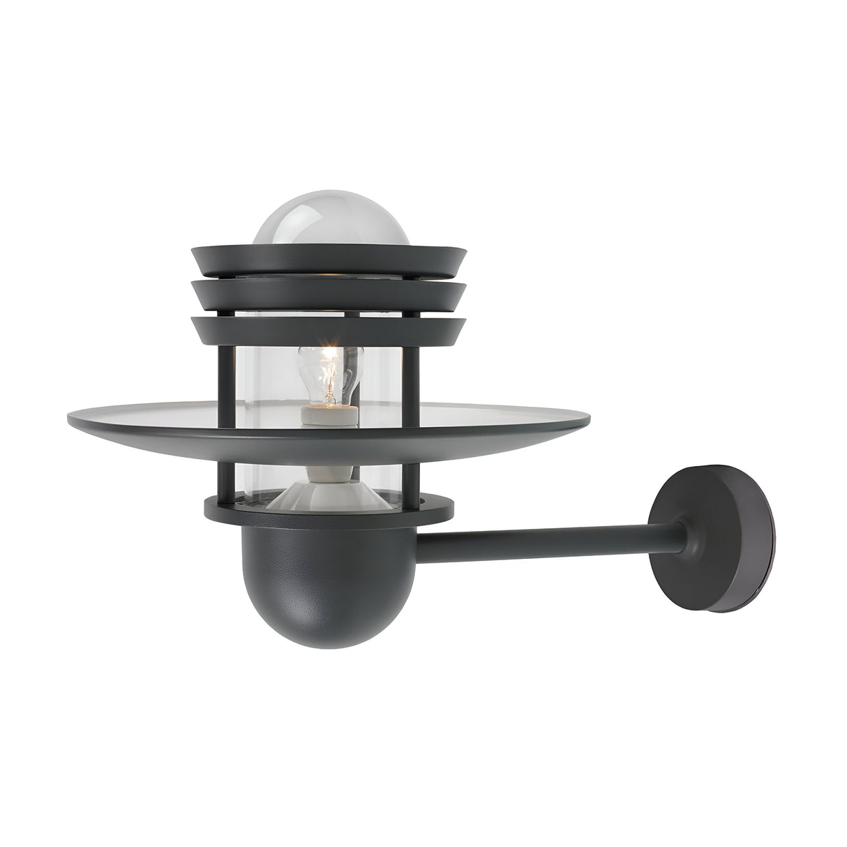 Helsinki Large 1 Light Wall Light - Graphite