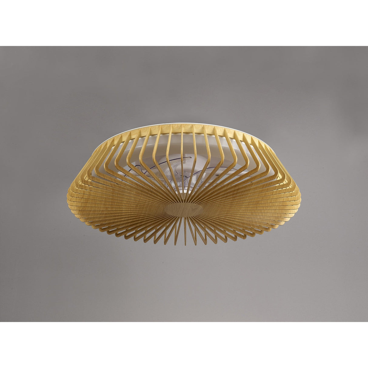 Himalaya CCT Dimmable LED Ceiling Retractable Fan Light With Remote, APP & Voice Control - Brown