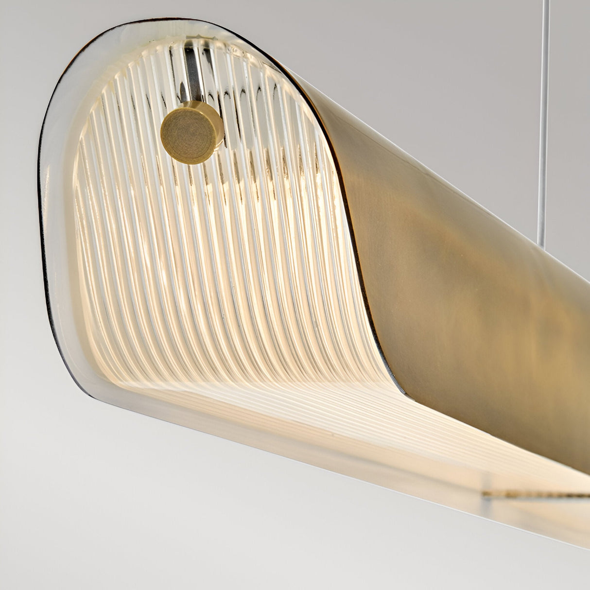 Arco LED Linear Suspension Light 43W 3000K - Heritage Brass