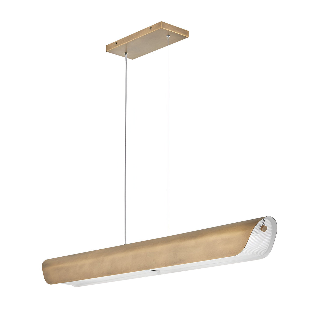 Arco LED Linear Suspension Light 43W 3000K - Heritage Brass