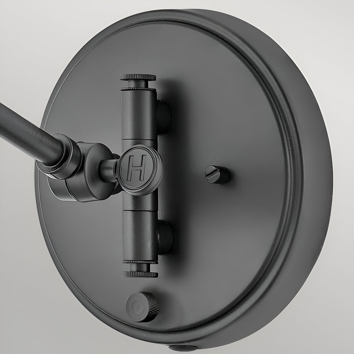 Arti 1 Light Natural Rattan Shade Wall Light - Black