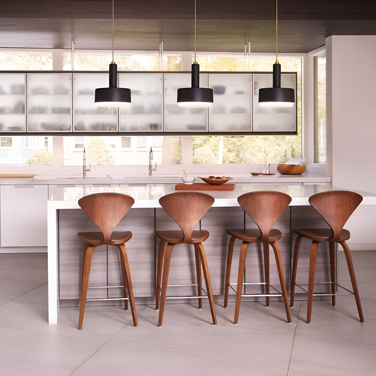 Cedric 2 Light Medium Pendant - Black