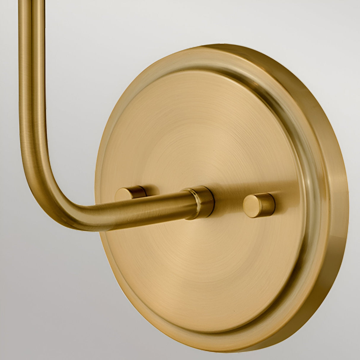 Clarke 1 Wall Light With Pull Switch - Warm Brass & Black Metal Shade