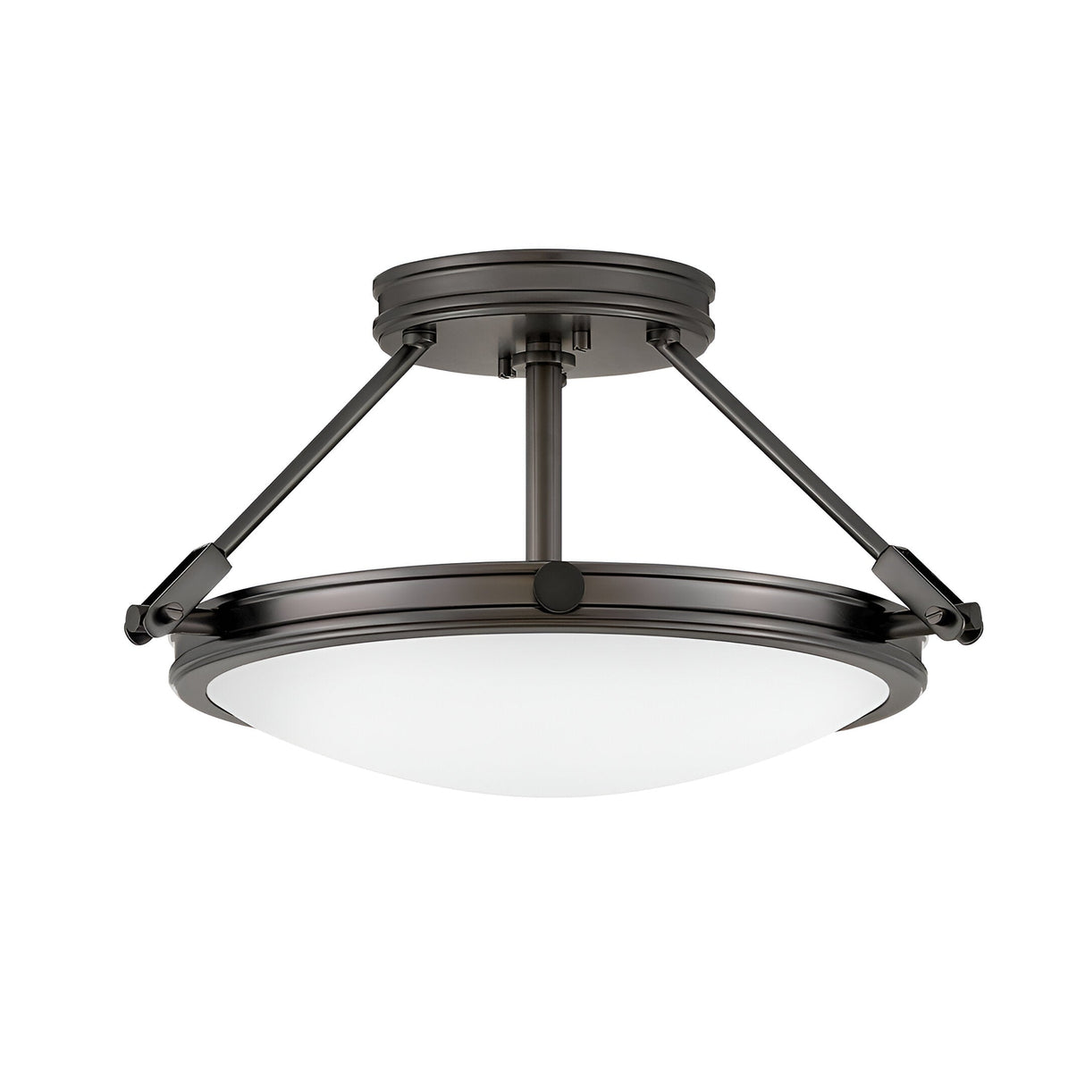 Collier 3 Light Small Semi-Flush - Black Oxide