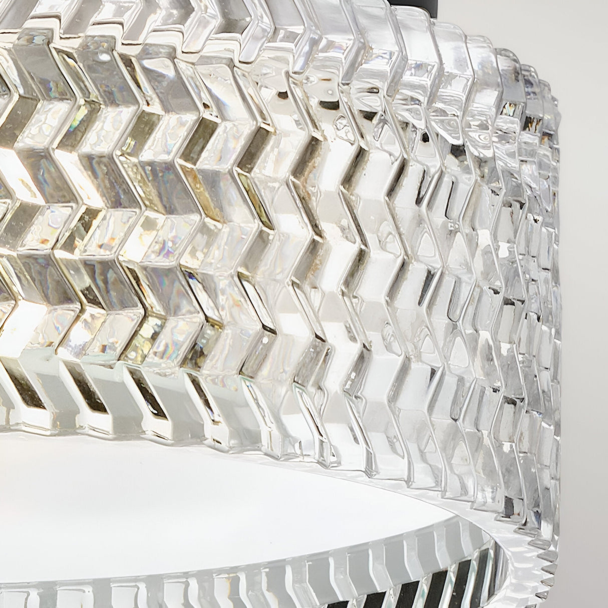 Elle 2 Light Glass Small Flush - Black