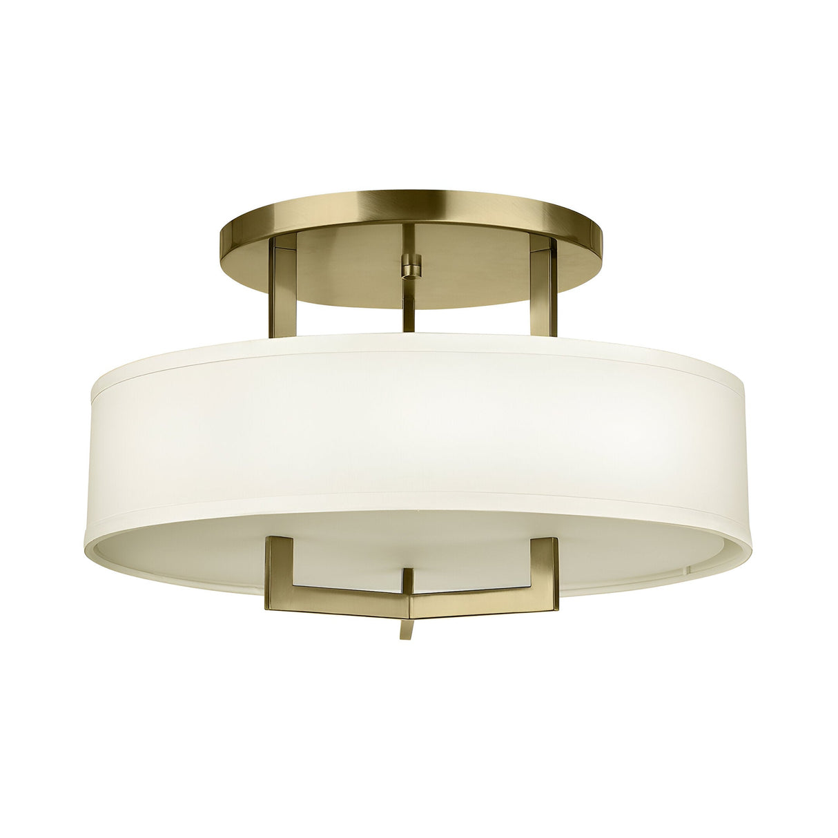Hampton 3 Light Semi-Flush - Brass