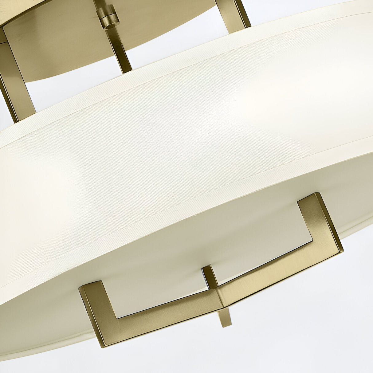 Hampton 3 Light Semi-Flush - Brass