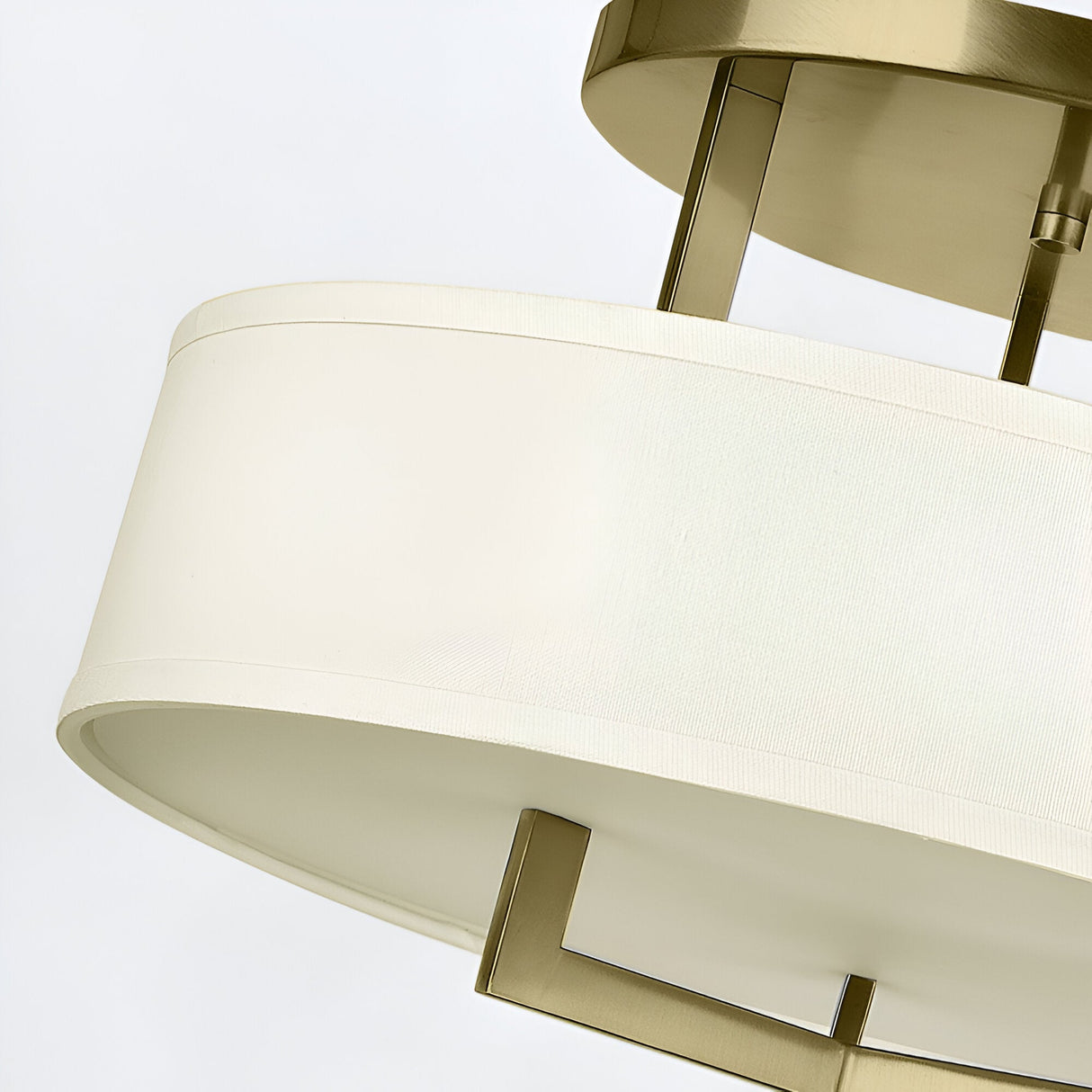 Hampton 3 Light Semi-Flush - Brass