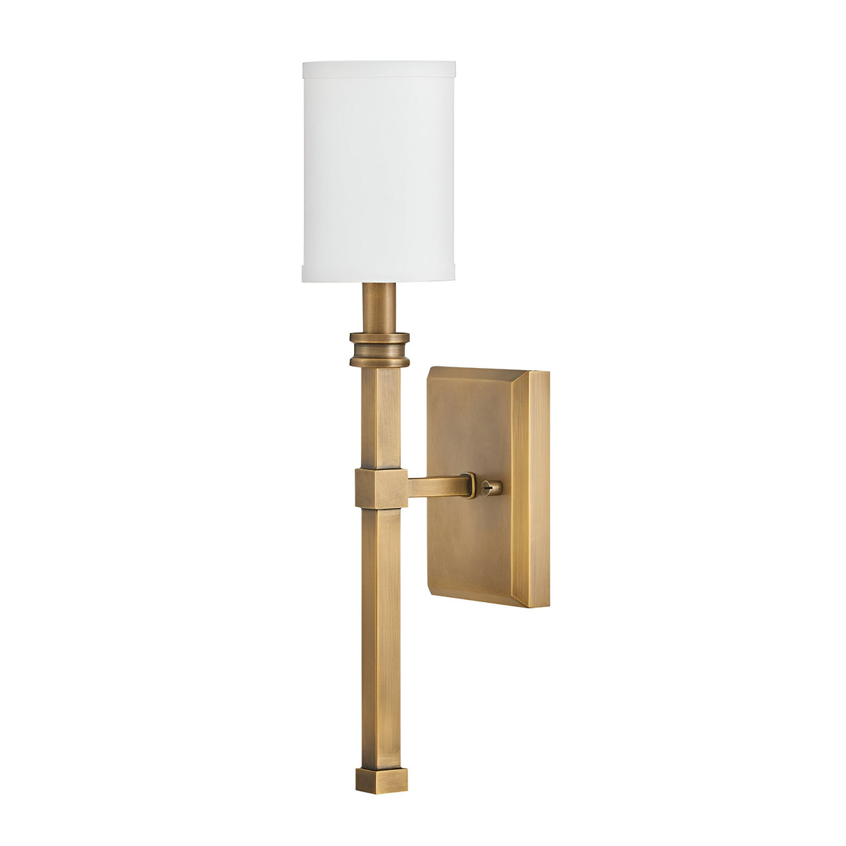 Moore 1 Light Wall Light - Heritage Brass