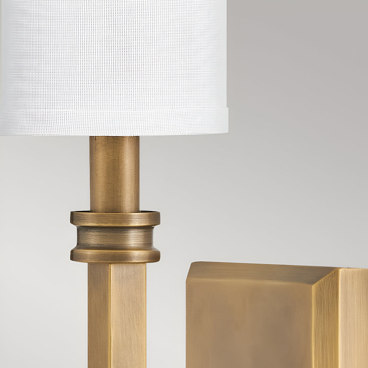 Moore 1 Light Wall Light - Heritage Brass