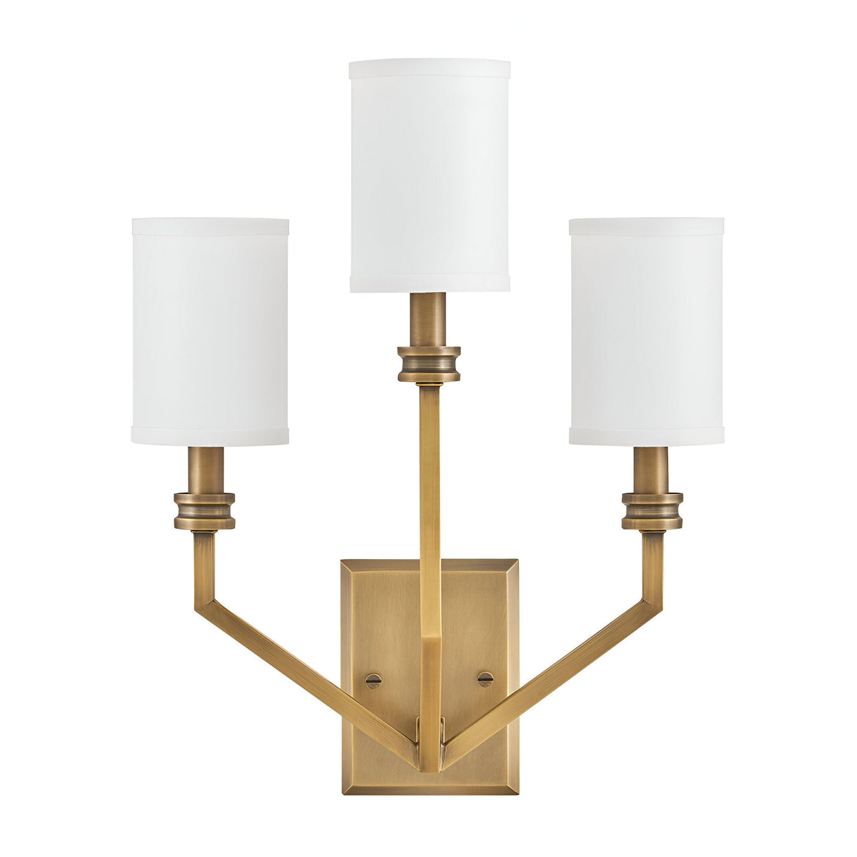 Moore 3 Light Large Wall Light - Heritage Brass