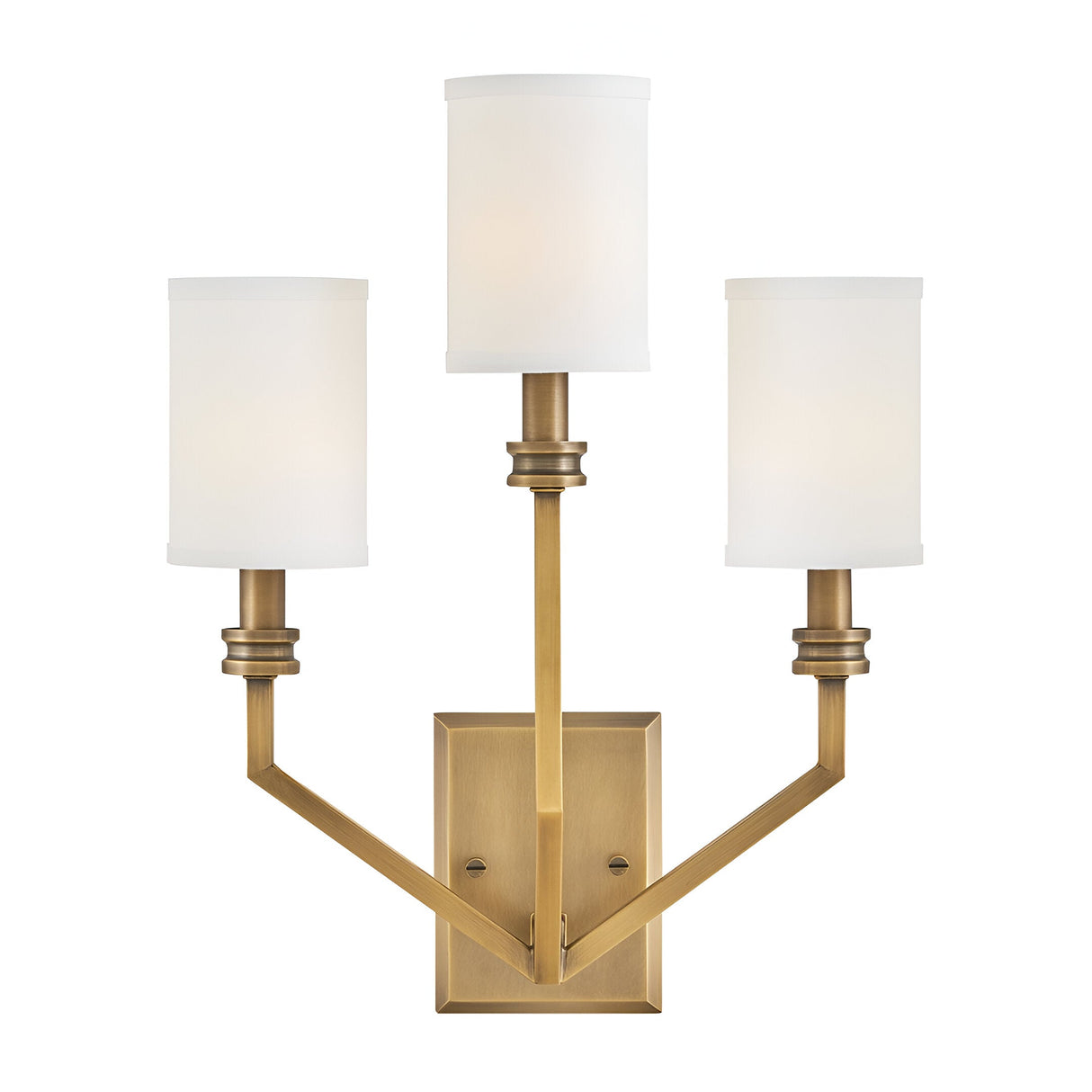 Moore 3 Light Large Wall Light - Heritage Brass
