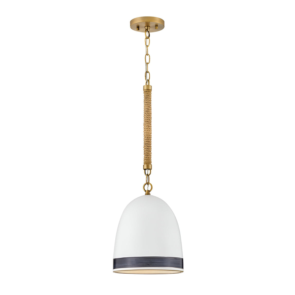 Nash 1 Light Pendant - Heritage Brass