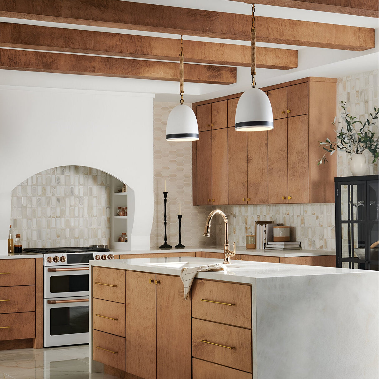 Nash 1 Light Pendant - Heritage Brass