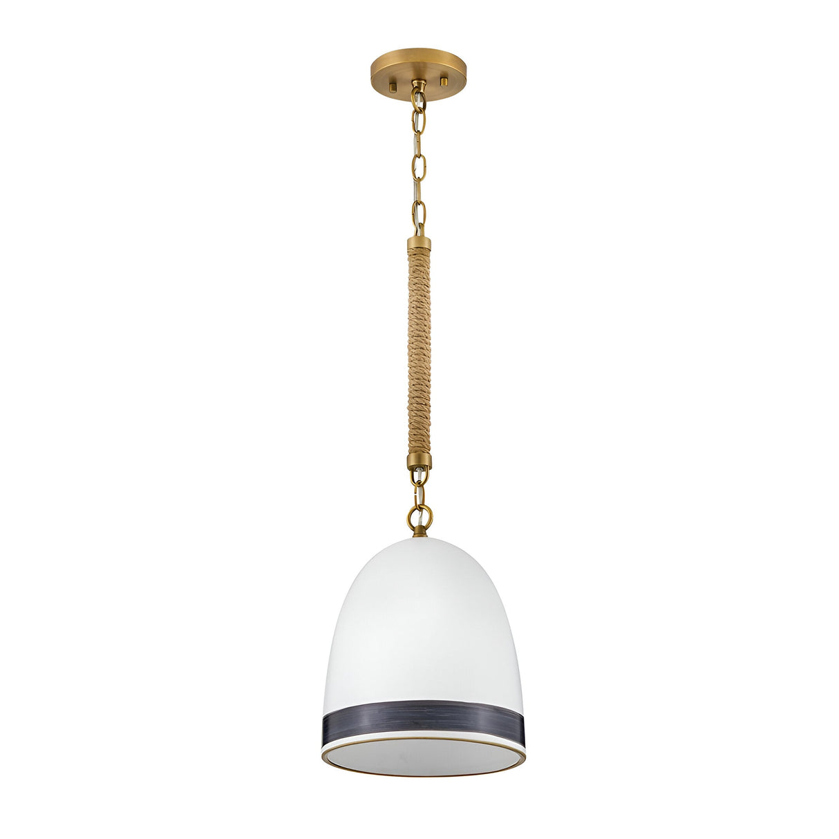 Nash 1 Light Pendant - Heritage Brass