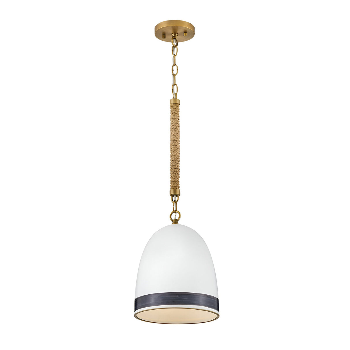 Nash 1 Light Pendant - Heritage Brass