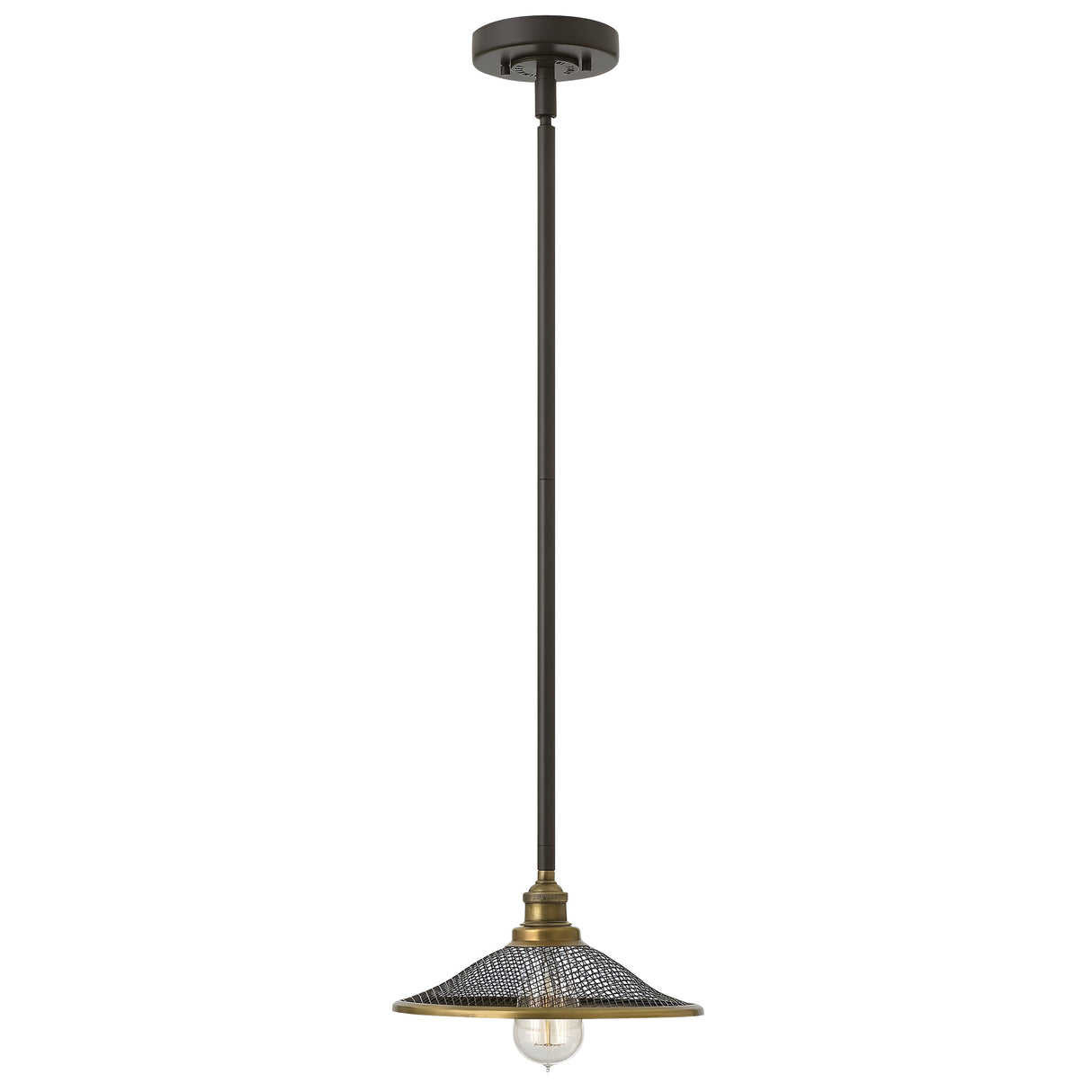 Rigby 1 Light Pendant - Buckeye Bronze and Brass
