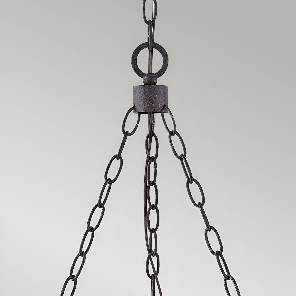 Sawyer 6 Light Outdoor Chandelier - Dark Brown