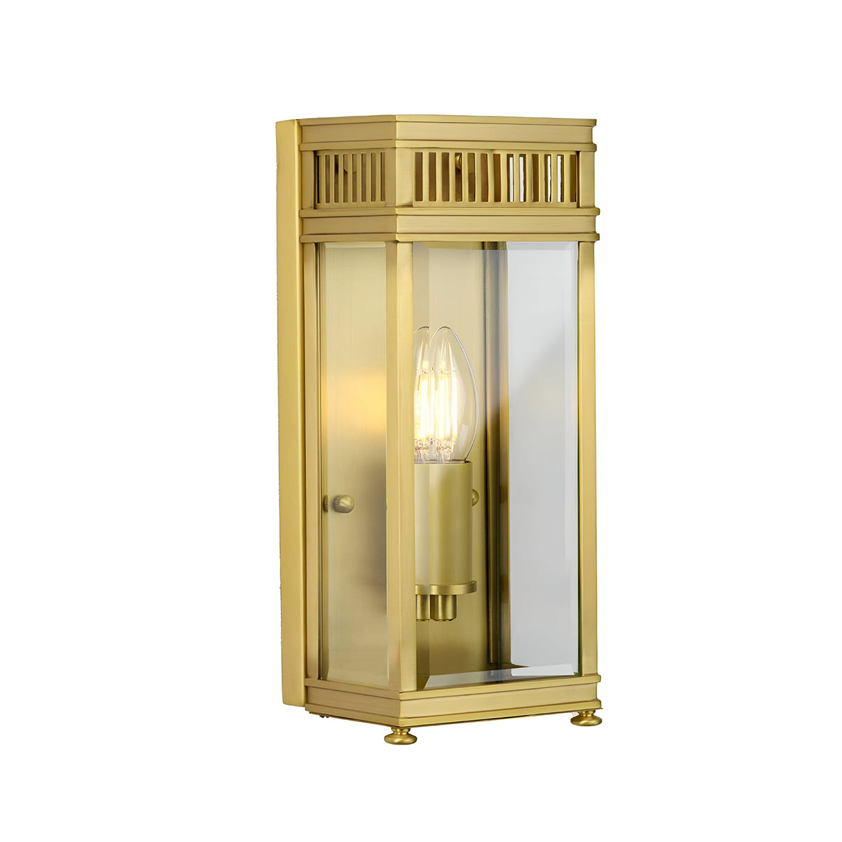 Holborn 1 Light Small Half Lantern - Brushed Brass