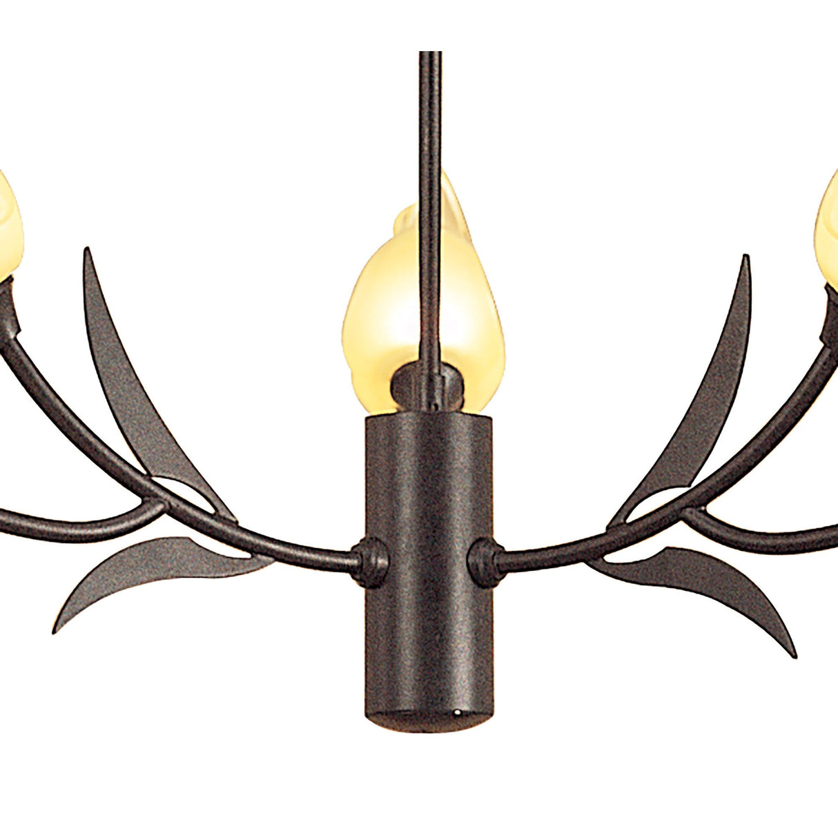 Holland Telescopic 9 Light Linear Suspension Light - Brown & Black Oxide