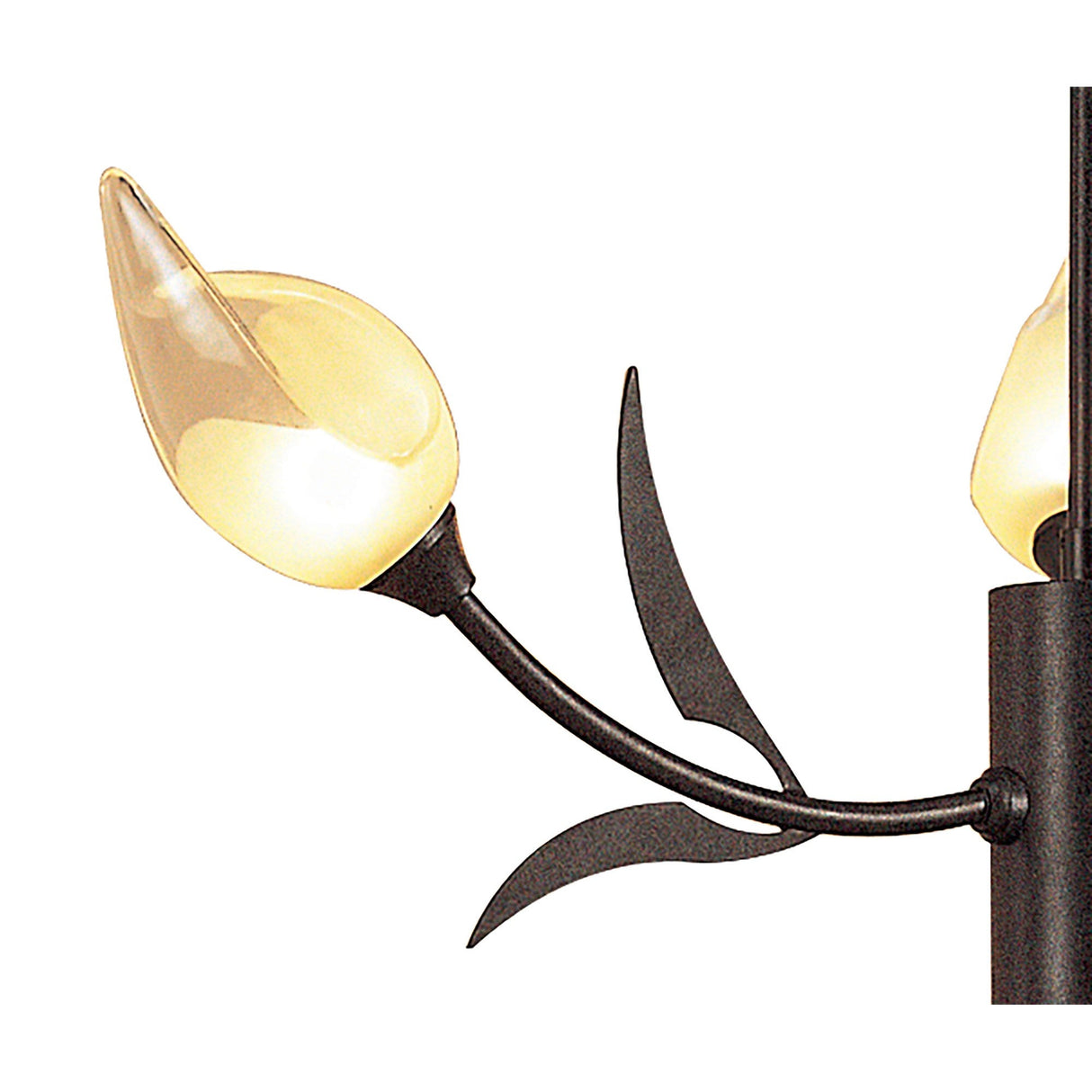 Holland Telescopic 3 Light Linear Suspension Light - Brown & Black Oxide