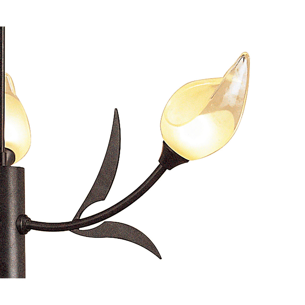Holland Telescopic 3 Light Linear Suspension Light - Brown & Black Oxide