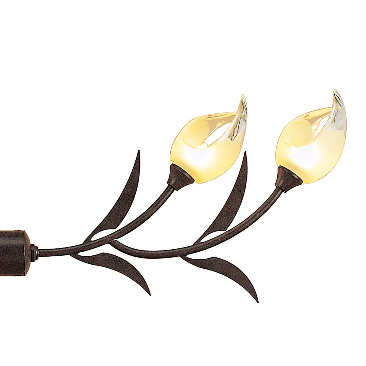 Holland Telescopic 4 Light Linear Suspension Light - Brown & Black Oxide