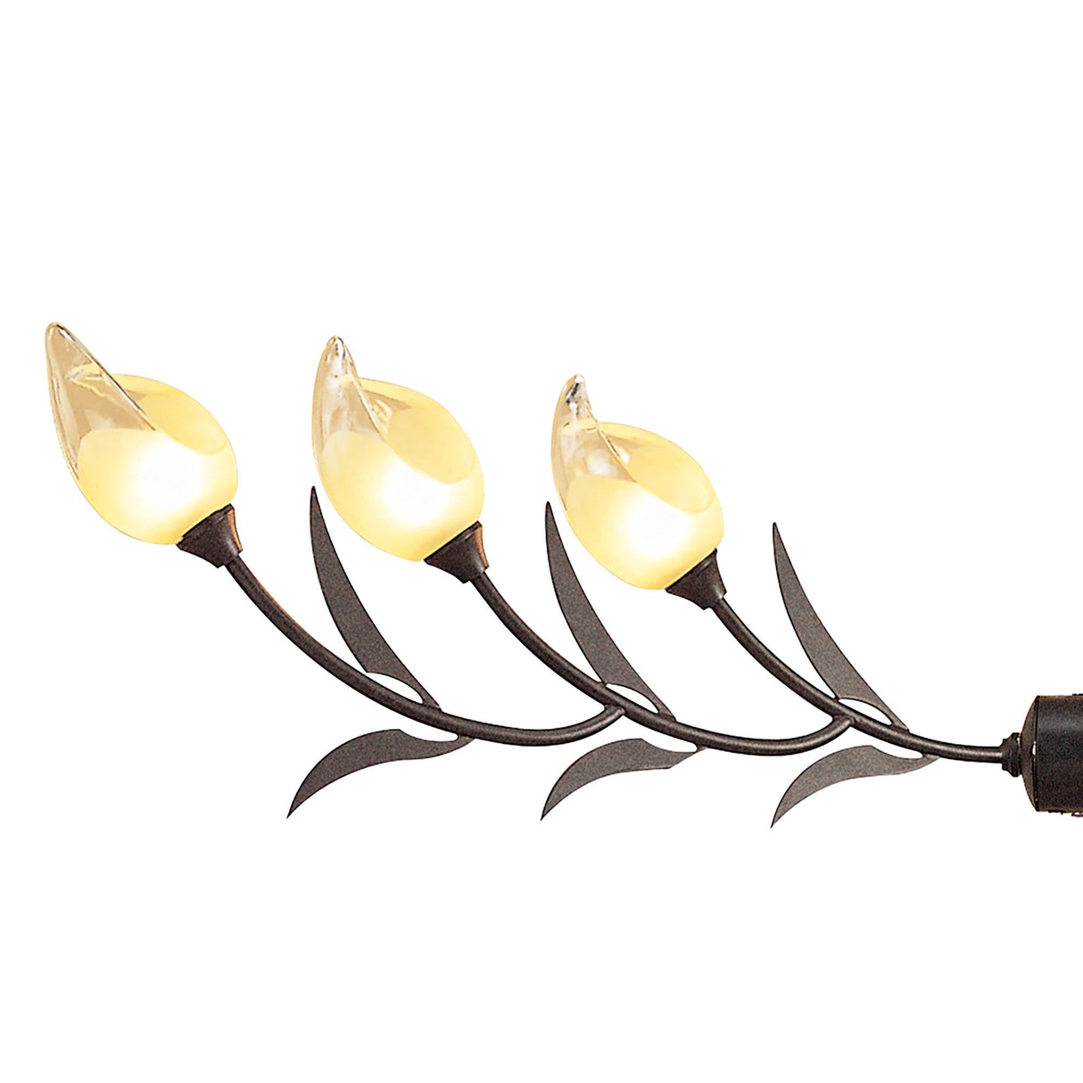 Holland Telescopic 6 Light Linear Suspension Light - Brown & Black Oxide